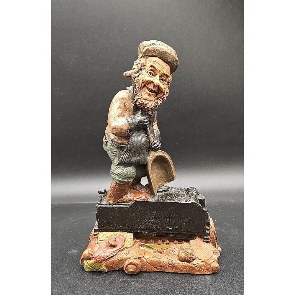 Tom Clark Cairn Studios Train Gnome Figurine Great Northern Railway Coal Miner